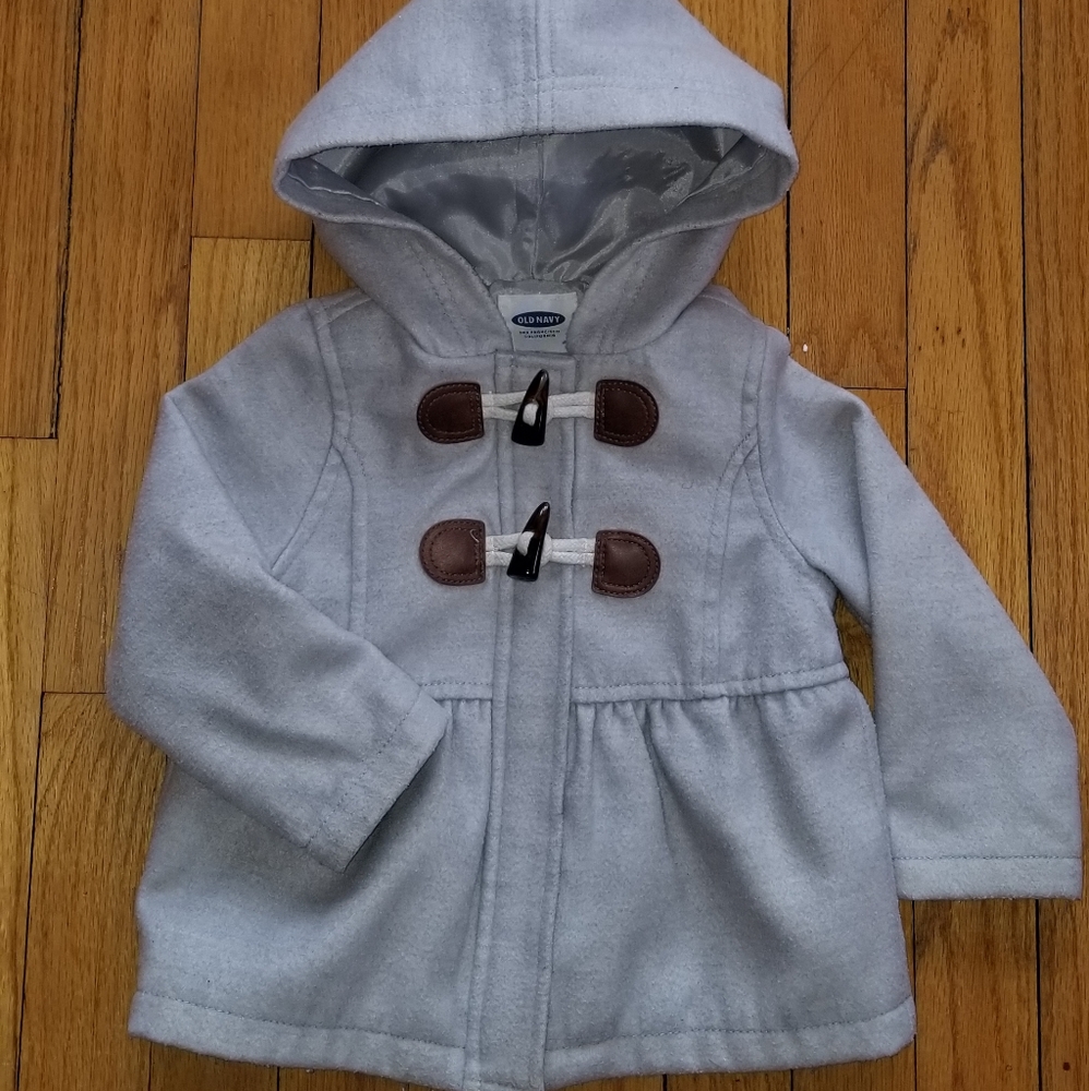 Grey toddler pea coat